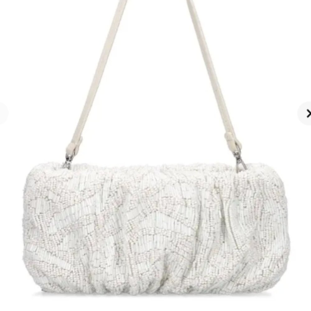 STAUD BEADED BEAN BAG CREAM SWIRL - Picture 3 of 11